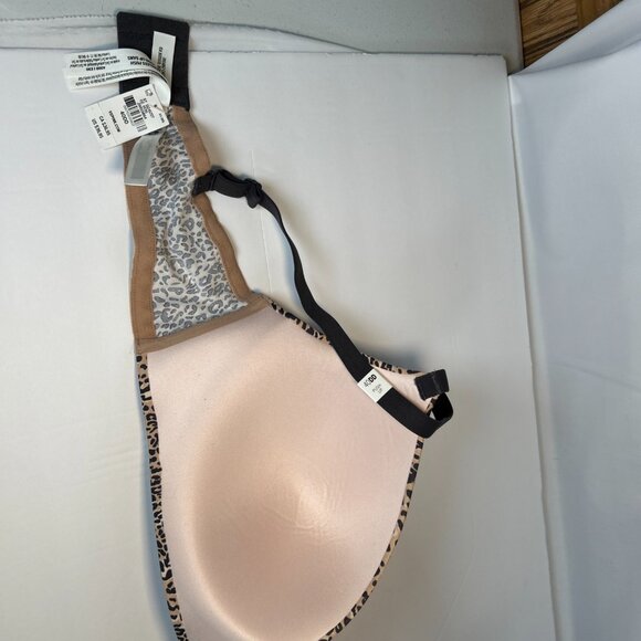 Victorias Secret Pink VS 40DD Push Up Bra Animal Print Wireless RN54867 NWT - Picture 6 of 13